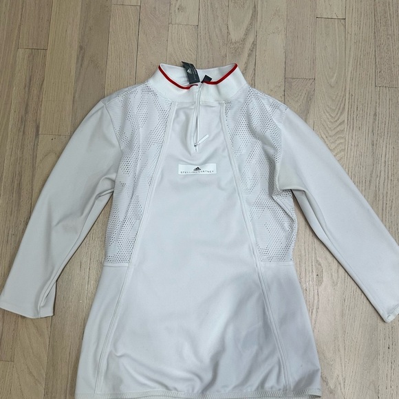 adidas by Stella McCartney white tennis top size small - Picture 5 of 10